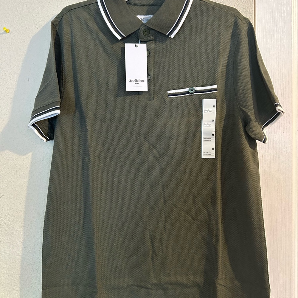 Goodfellow & Co Men's Green Polo Shirt